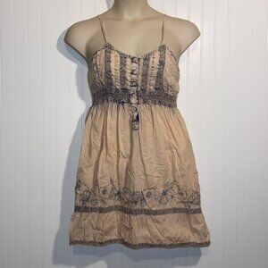 Earthbound Bohemian Jean Color Blushed Bleach Dress